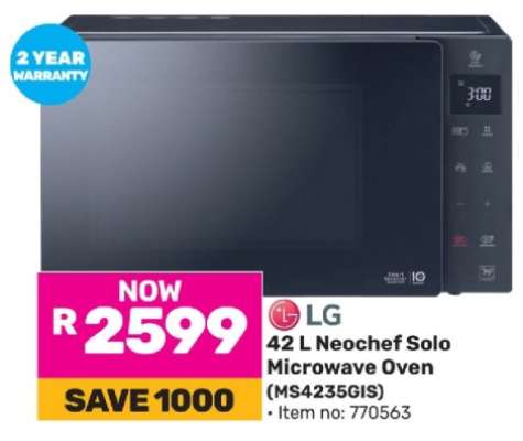 LG 42 L Neochef Solo Microwave Oven