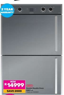 Defy Gemini Double Oven