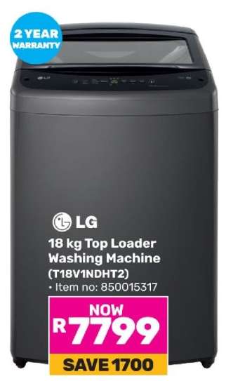 LG 18 kg Top Loader Washing Machine (T18V1NDHT2)