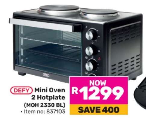 Defy Mini Oven 2 Hotplate
