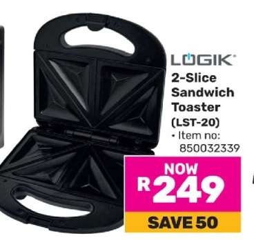 LÖGIK 2-Slice Sandwich Toaster (LST-20)