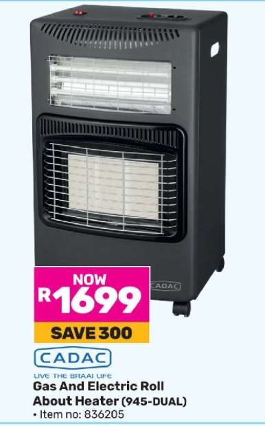 Gas and Electric Roll About Heater (945-DUAL)