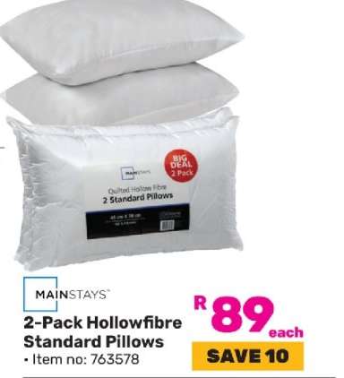 2-Pack Hollowfibre Standard Pillows
