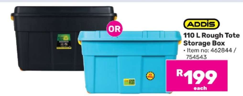 ADDIS 110 L Rough Tote Storage Box