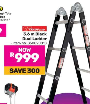 3.6 m Black Dual Ladder
