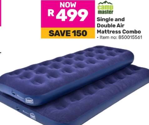 Camp Master Single and Double Air Mattress Combo