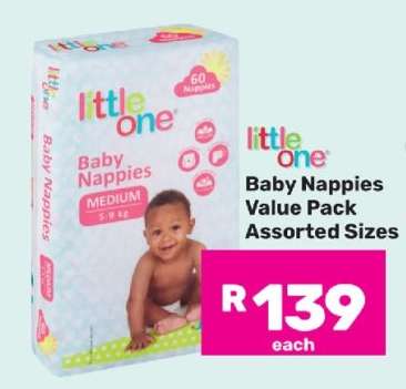 Little One Baby Nappies Value Pack