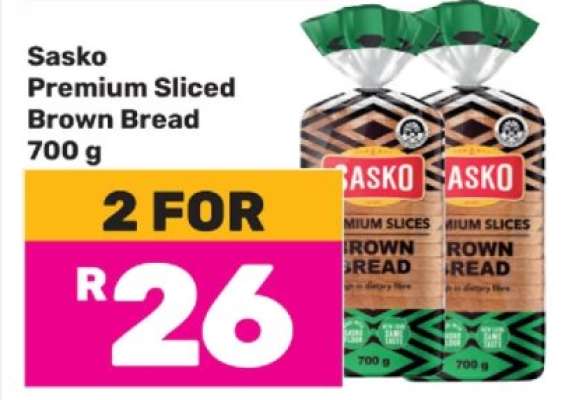 Sasko Premium Sliced Brown Bread 700 g
