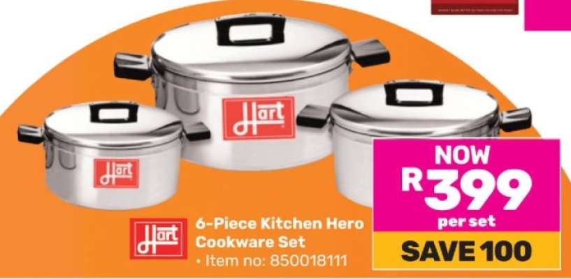 Hart 6-Piece Kitchen Hero Cookware Set