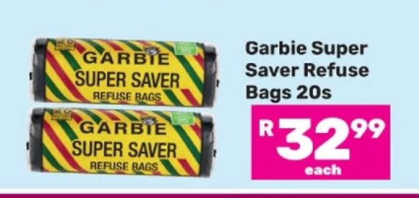 Garbie Super Saver Refuse Bags 20s
