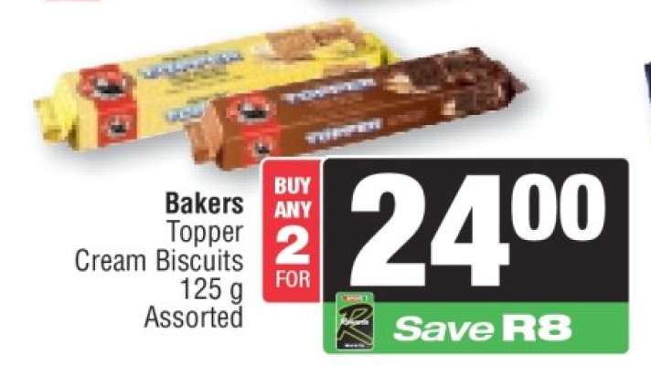 BAKERS TOPPER CREAM BISCUITS