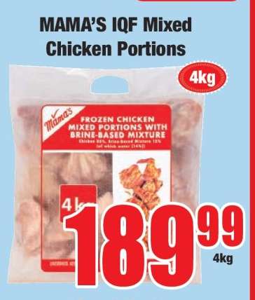 MAMA'S IQF Mixed Chicken Portions