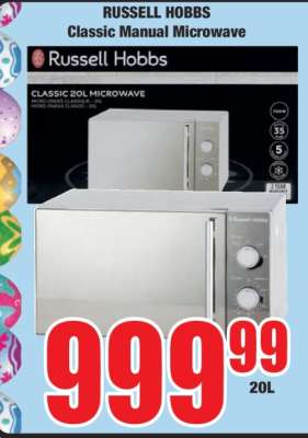 RUSSELL HOBBS Classic Manual Microwave