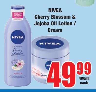 NIVEA Cherry Blossom & Jojoba Oil Lotion / Cream