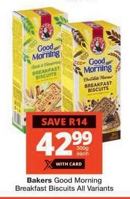 Bakers Good Morning Breakfast Biscuits All Variants