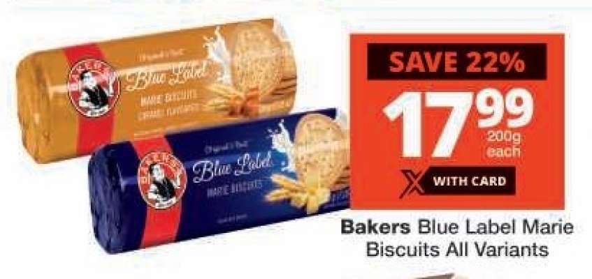 Bakers Blue Label Marie Biscuits All Variants