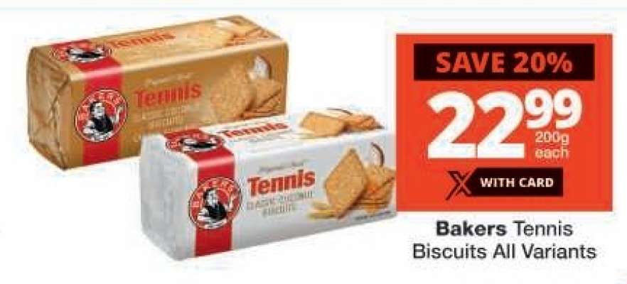 BAKERS Tennis Biscuits (All variants)