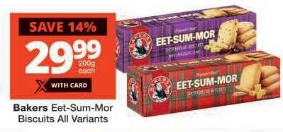 Bakers Eet-Sum-Mor Biscuits All Variants