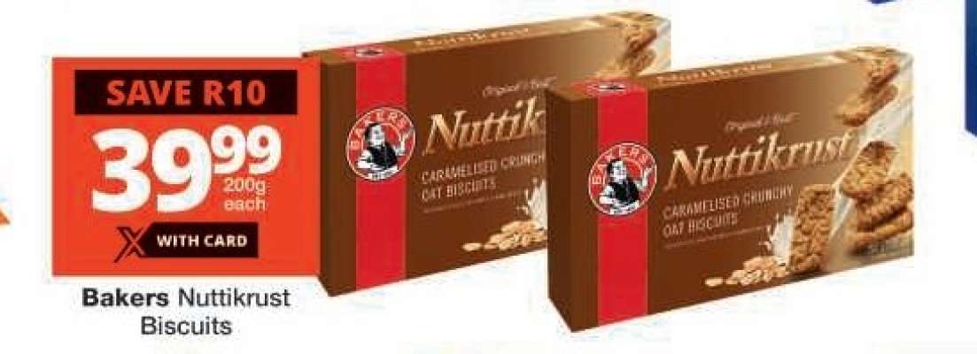 Bakers Nuttikrust Biscuits