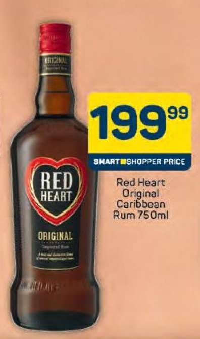 Red Heart Original Caribbean Rum 750ml