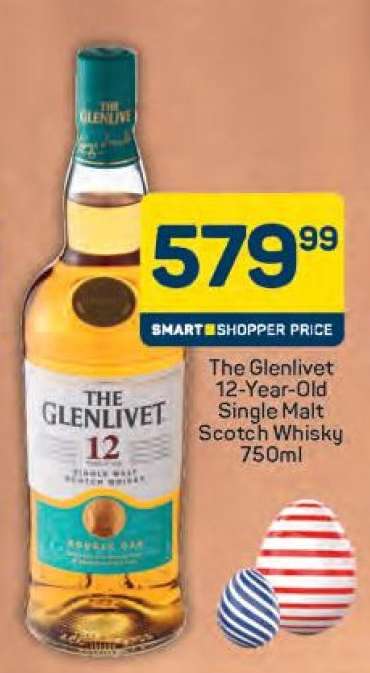 The Glenlivet 12-Year-Old Single Malt Scotch Whisky 750ml