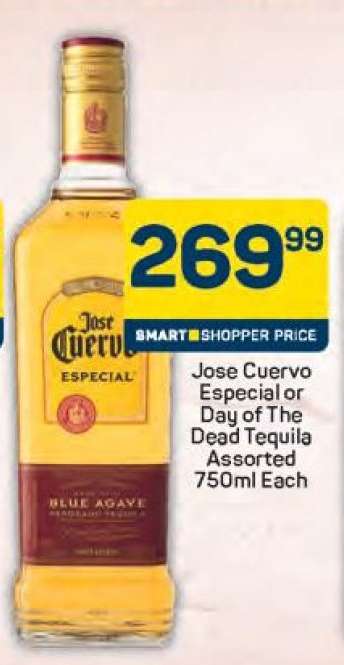 Jose Cuervo Especial or Day of the Dead Tequila Assorted 750ml Each