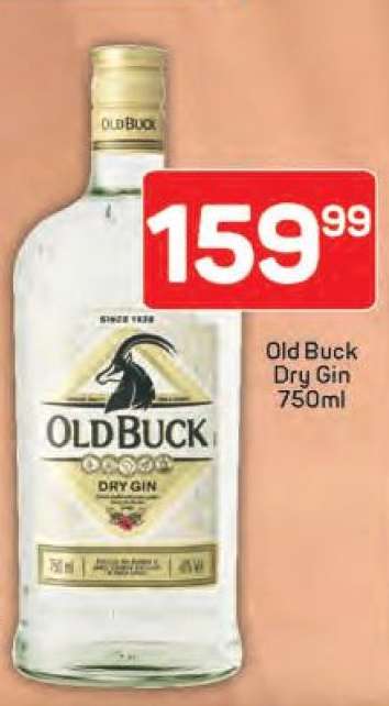 Old Buck Dry Gin 750ml