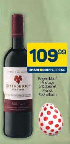 Beyerskloof Pinotage or Cabernet Merlot 750ml Each