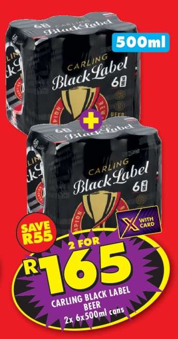 CARLING BLACK LABEL BEER