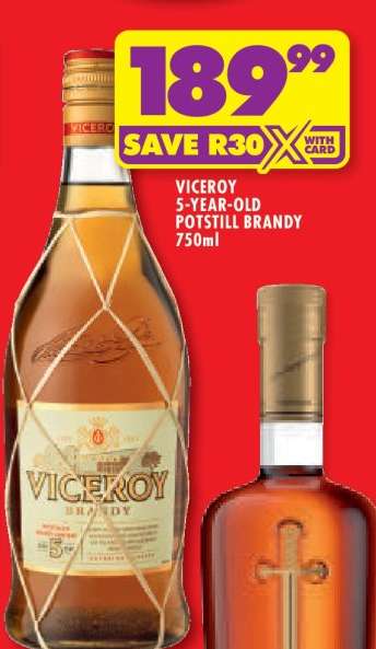 VICEROY 5-YEAR-OLD POTSTILL BRANDY 750ml
