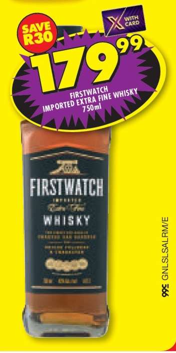 FIRSTWATCH IMPORTED EXTRA FINE WHISKY 750ml