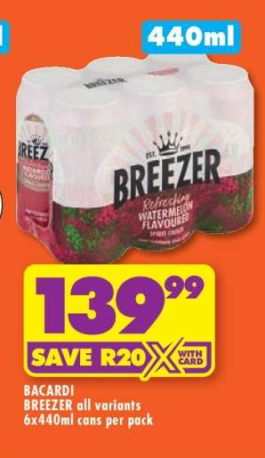 BACARDI BREEZER all variants