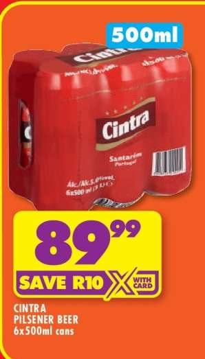 CINTRA PILSENER BEER