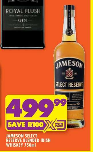 Jameson Select Reserve Blended Irish Whiskey 750ml
