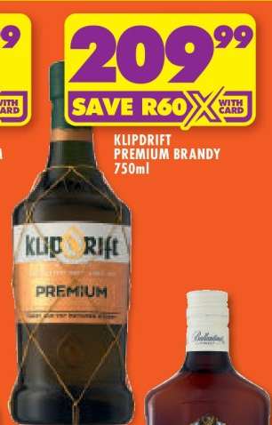 KLIPDRIFT PREMIUM BRANDY 750ml