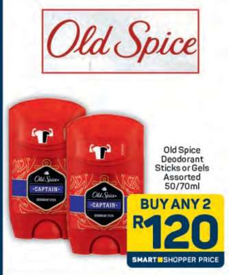 Old Spice Deodorant Sticks or Gels Assorted 50/70ml