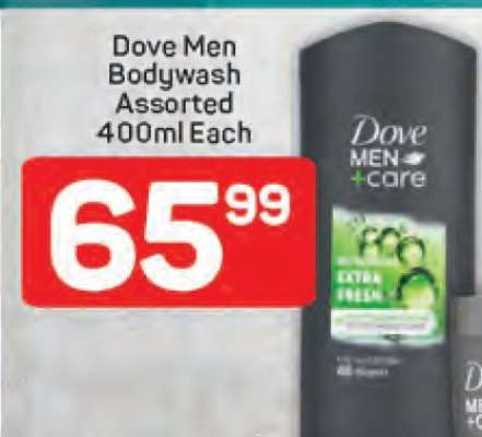 Dove Men Bodywash Assorted 400ml Each