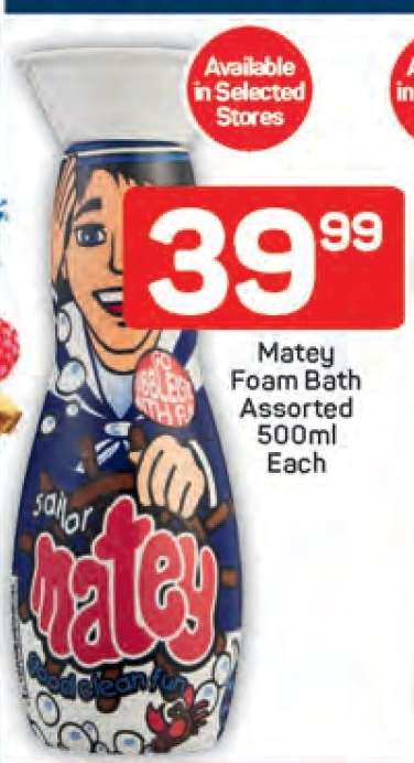 Matey Foam Bath Assorted 500ml Each