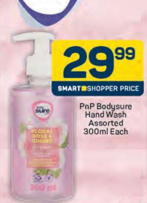 PnP Bodysure Hand Wash Assorted 300ml Each