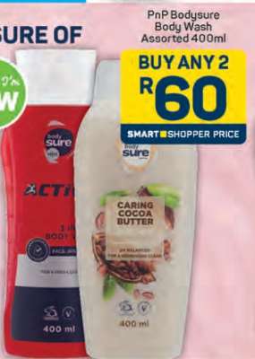 PnP Bodysure Body Wash Assorted 400ml