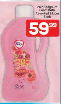 PnP Bodysure Foam Bath Assorted 2 Litre Each
