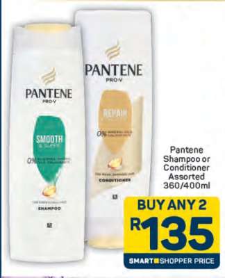 Pantene Shampoo or Conditioner Assorted 360/400ml