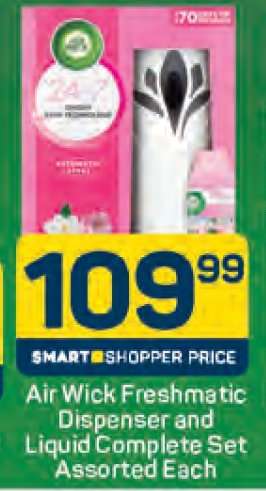 Air Wick Freshmatic Dispenser and Liquid Complete Set Assorted Each