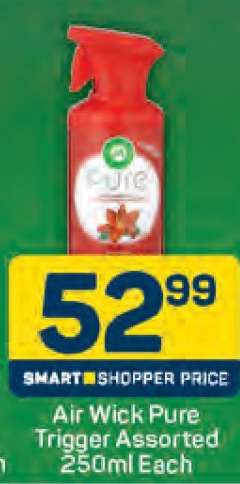 Air Wick Pure Trigger Assorted 250ml Each