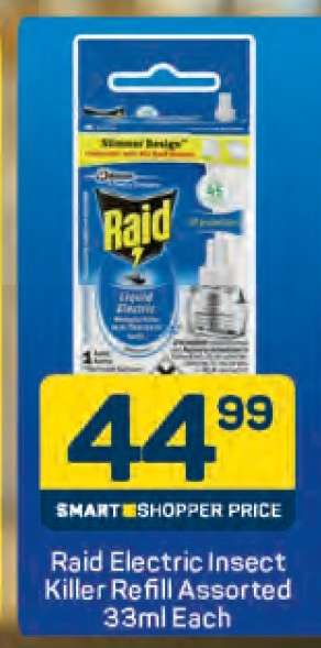 Raid Electric Insect Killer Refill Assorted 33ml Each