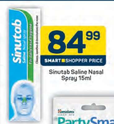 Sinutab Saline Nasal Spray 15ml