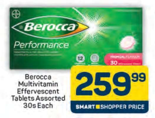 Berocca Multivitamin Effervescent Tablets Assorted 30s Each