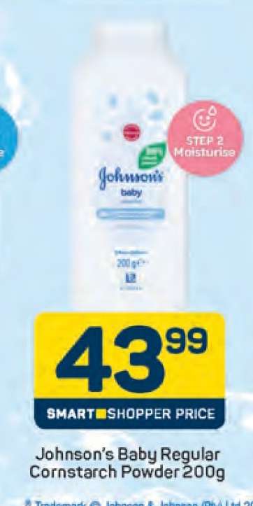 Johnson's Baby Regular Cornstarch Powder 200g