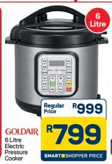 GOLDAIR 6 Litre Electric Pressure Cooker