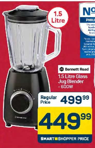 Bennett Read 1.5 Litre Glass Jug Blender